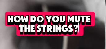 How do I mute the strings?