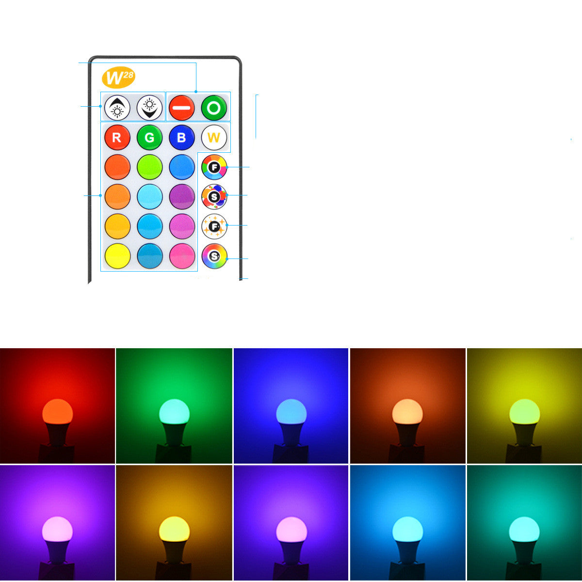 Led Smart Bluetooth Bulb Light - Syncs with Music