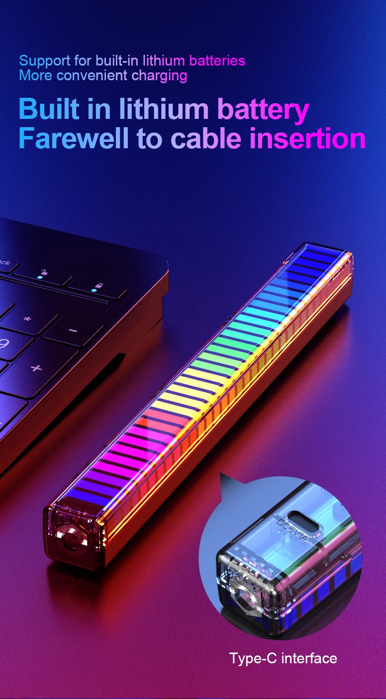 RGB Multicolour LED Lamp - Syncs with Music
