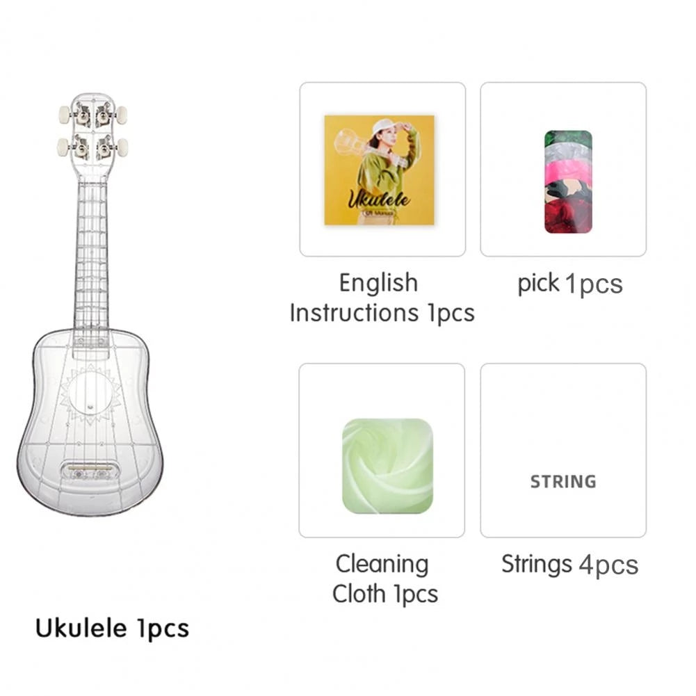 21 Inch Transparent Ukulele - Your Guitar Buddy