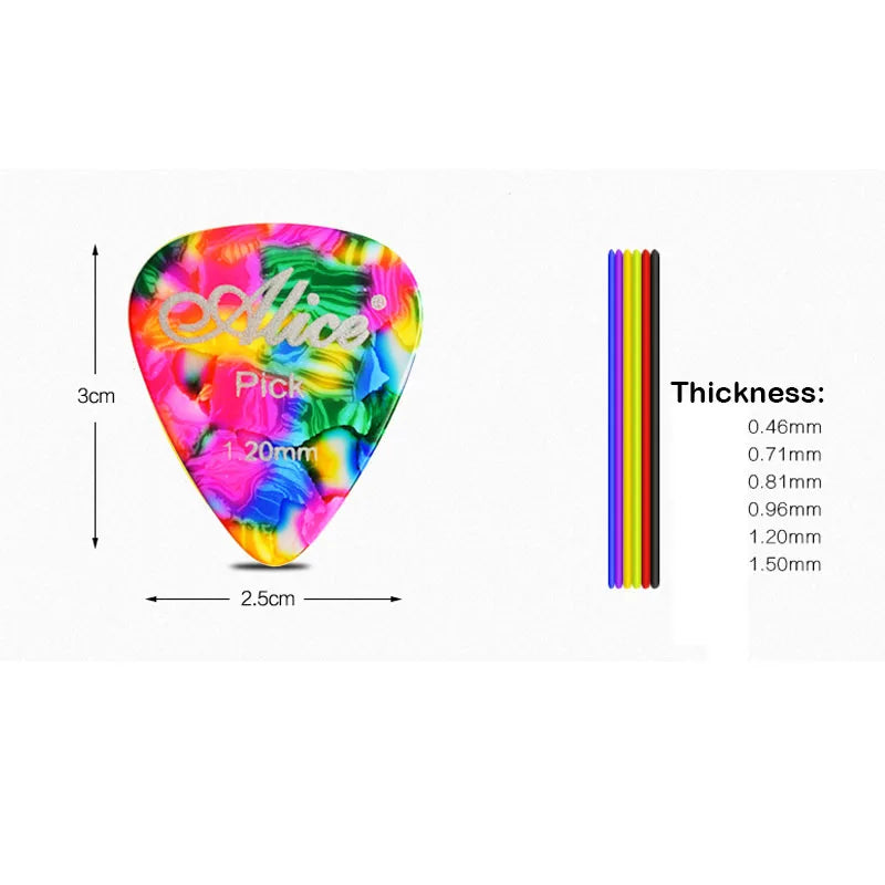100pcs Alice Guitar Picks - Your Guitar Buddy
