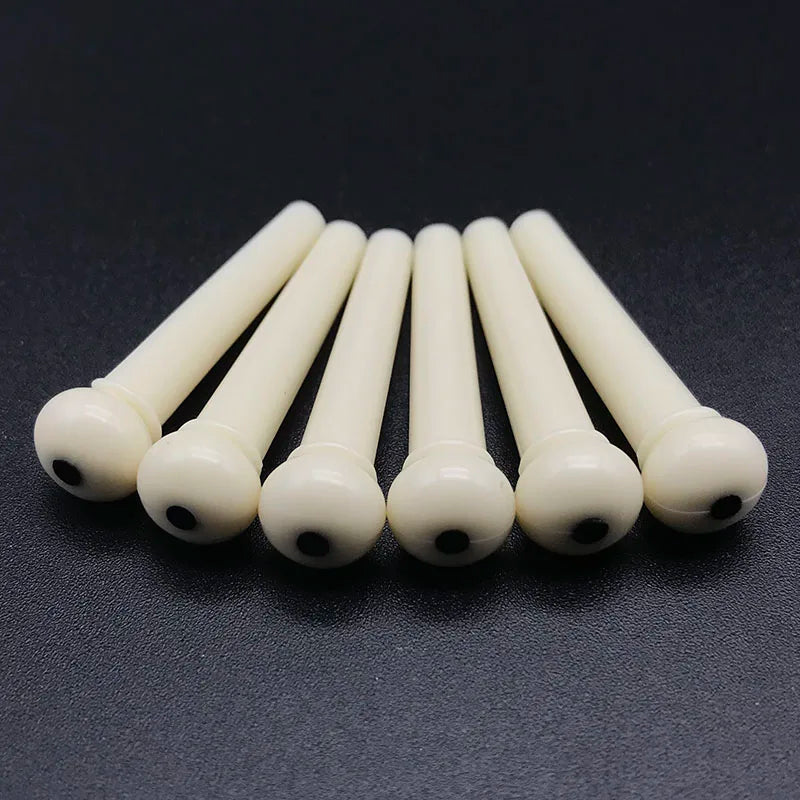6pcs Real Bone Acoustic Guitar Bridge Pins - Your Guitar Buddy