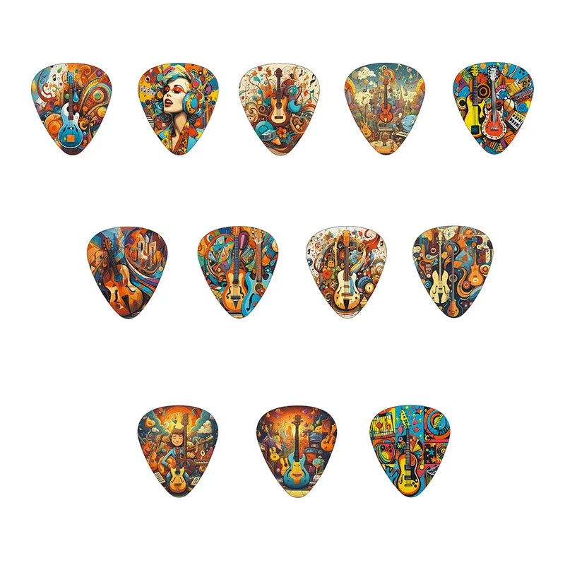 Guitar Pick Set Cartoon - Your Guitar Buddy