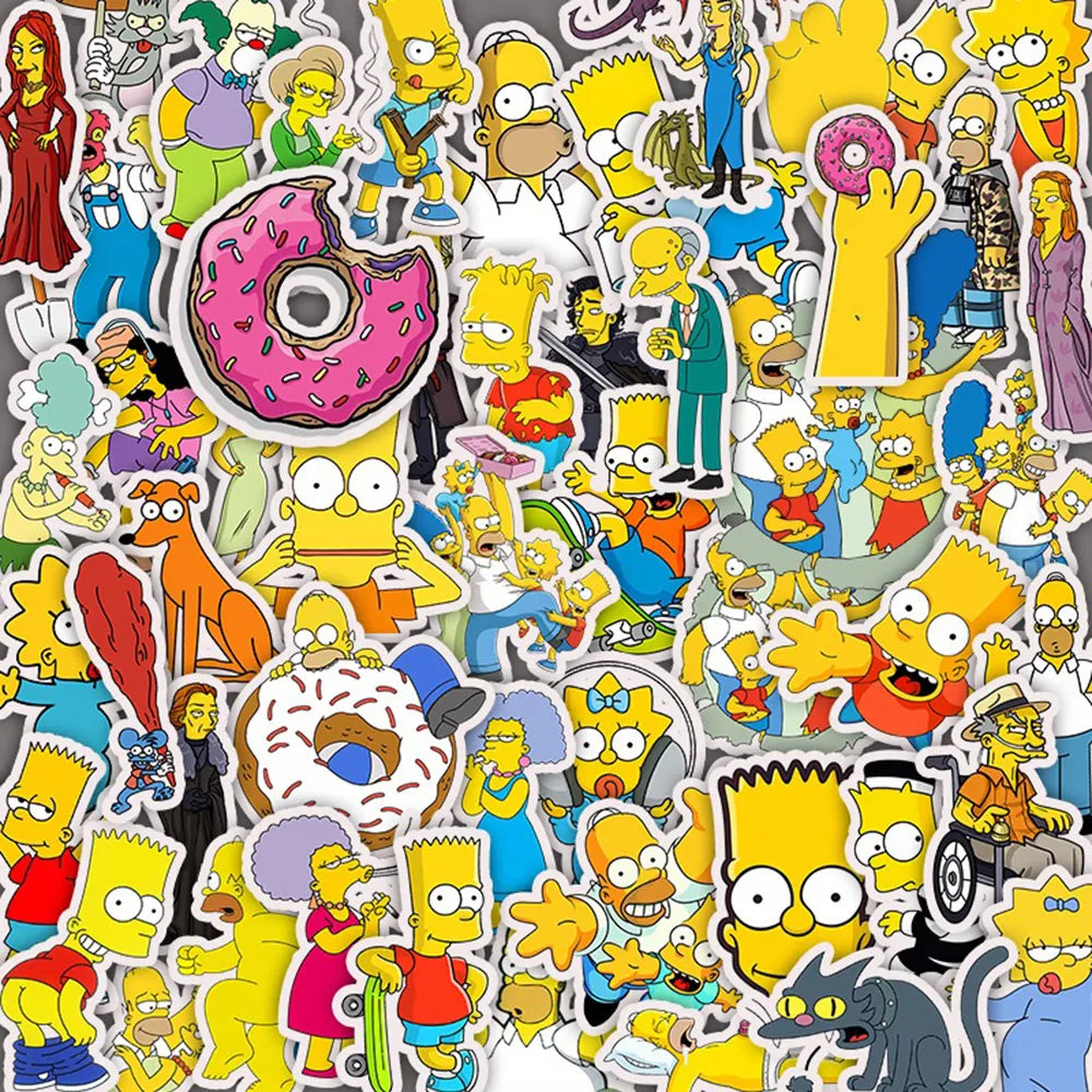 10/30/50pcs Simpson Stickers for Guitar - Your Guitar Buddy