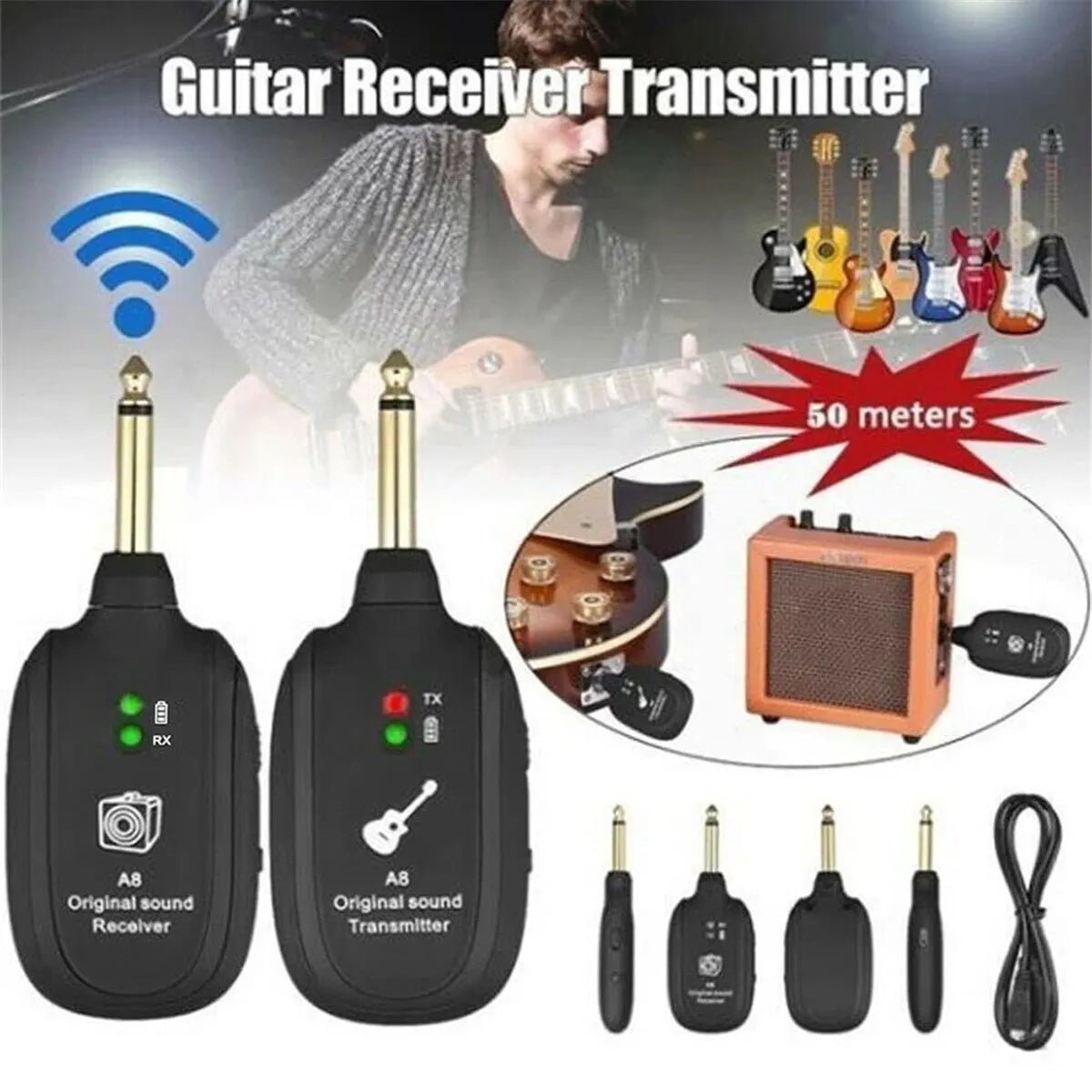 Miwayer Wireless Guitar System - Your Guitar Buddy