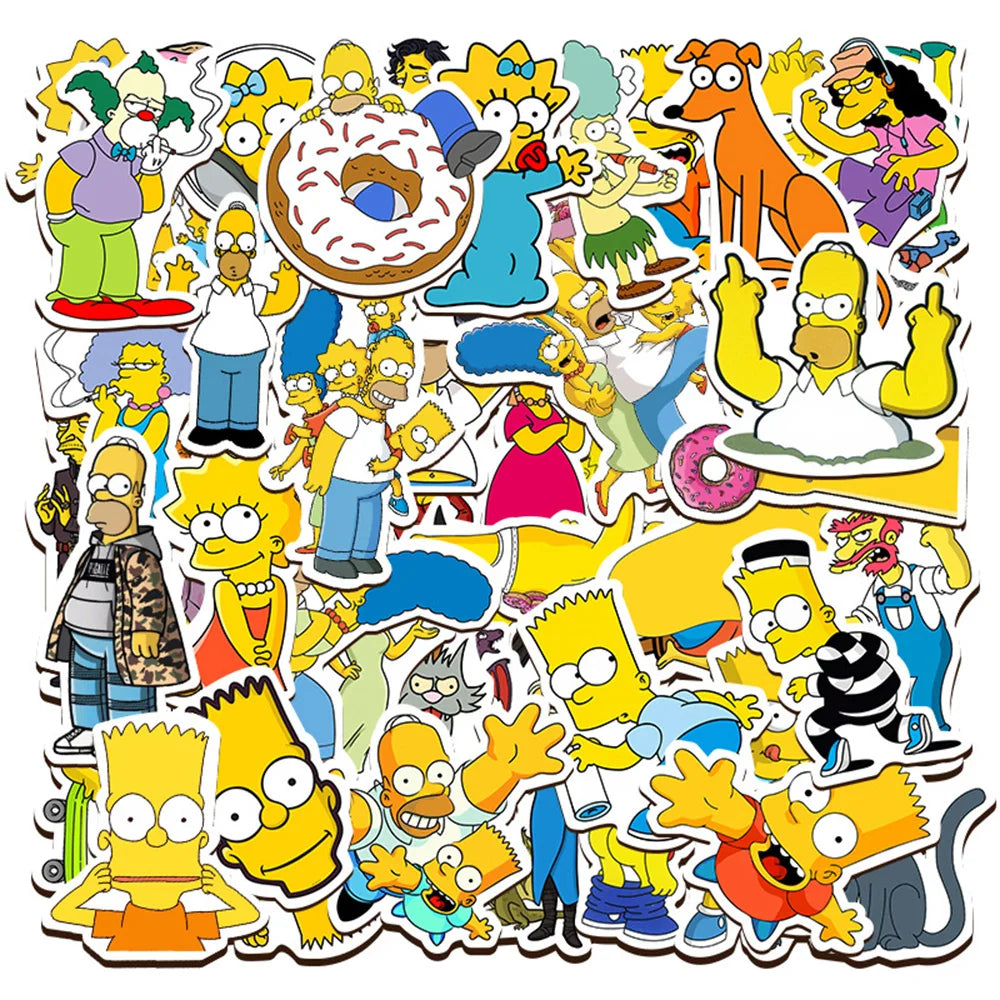 10/30/50pcs Simpson Stickers for Guitar - Your Guitar Buddy