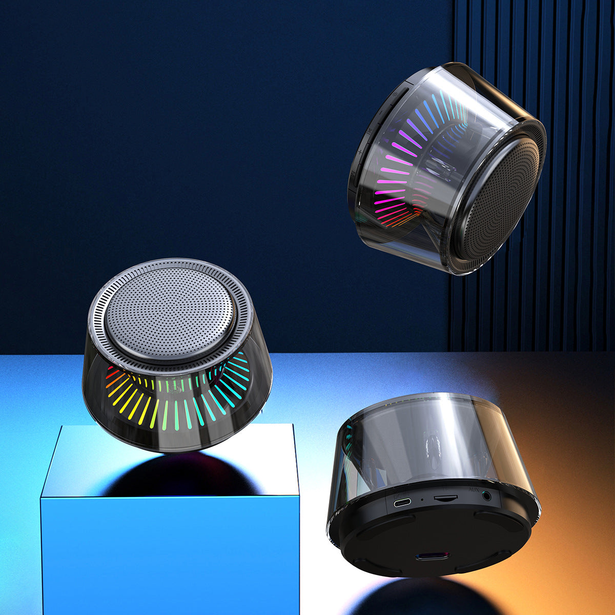 Wireless Bluetooth Speaker LED Colored