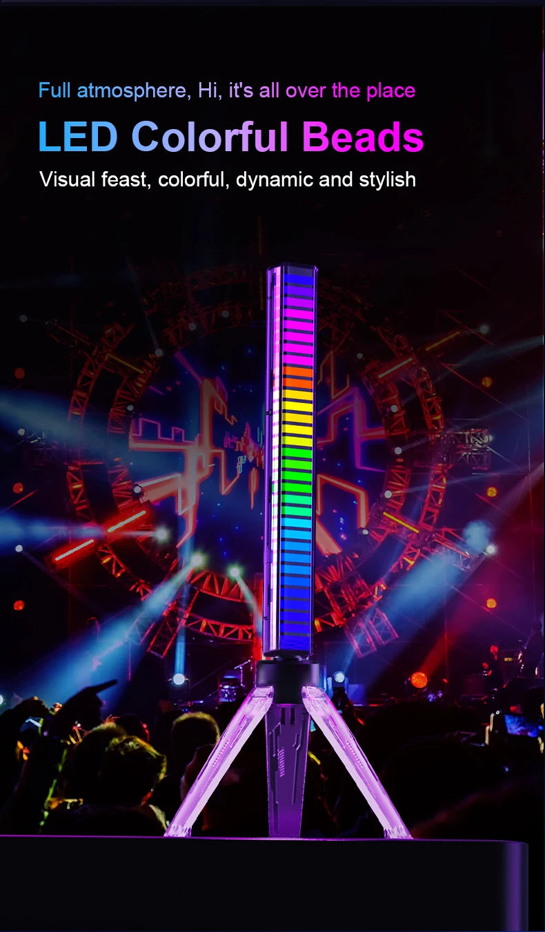 RGB Multicolour LED Lamp - Syncs with Music
