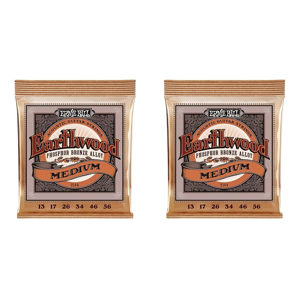Ernie Ball Earthwood Medium Light Phosphor Bronze Acoustic Guitar Strings