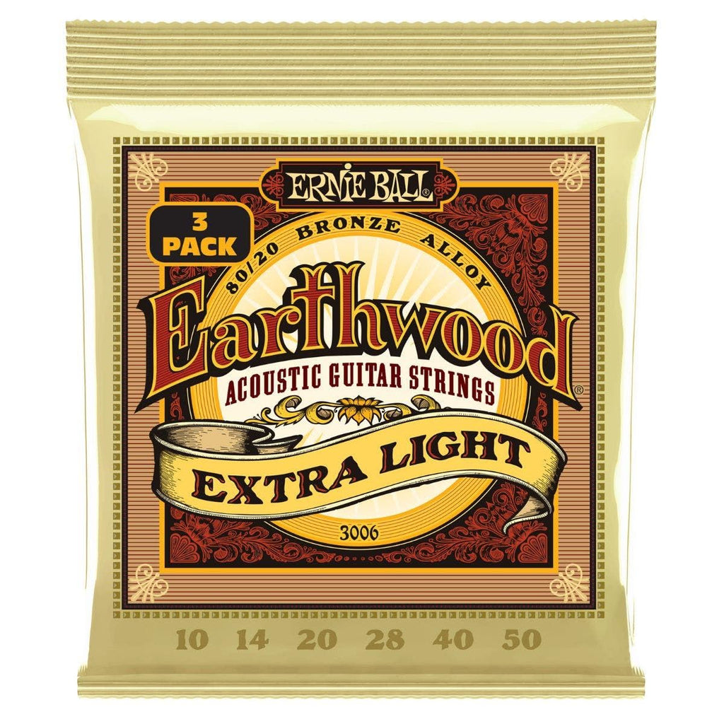 Ernie Ball Earthwood Light 80/20 Bronze Acoustic Guitar Strings