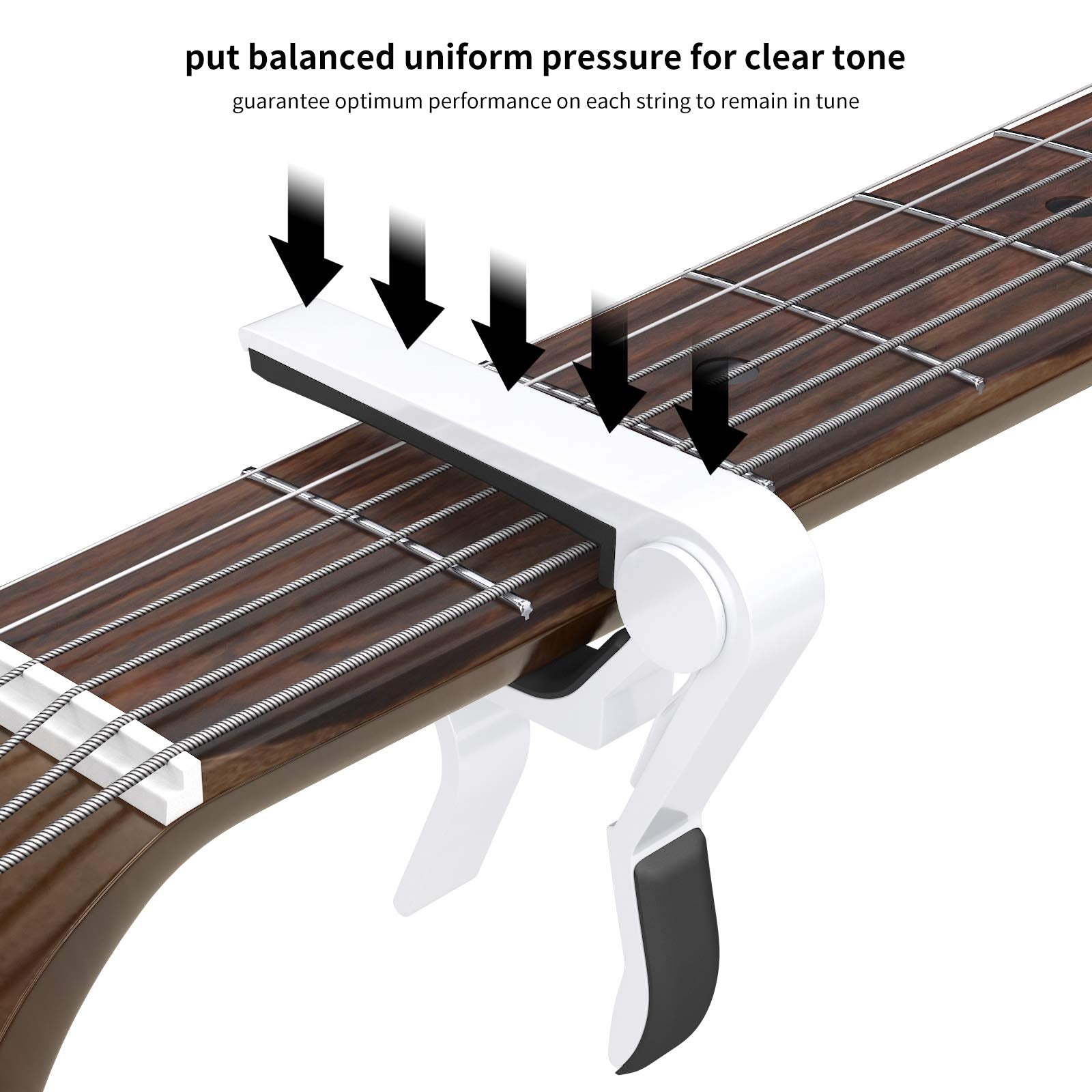 Capo for 6-String Acoustic & Electric Guitars, Classical Guitar & Ukulele