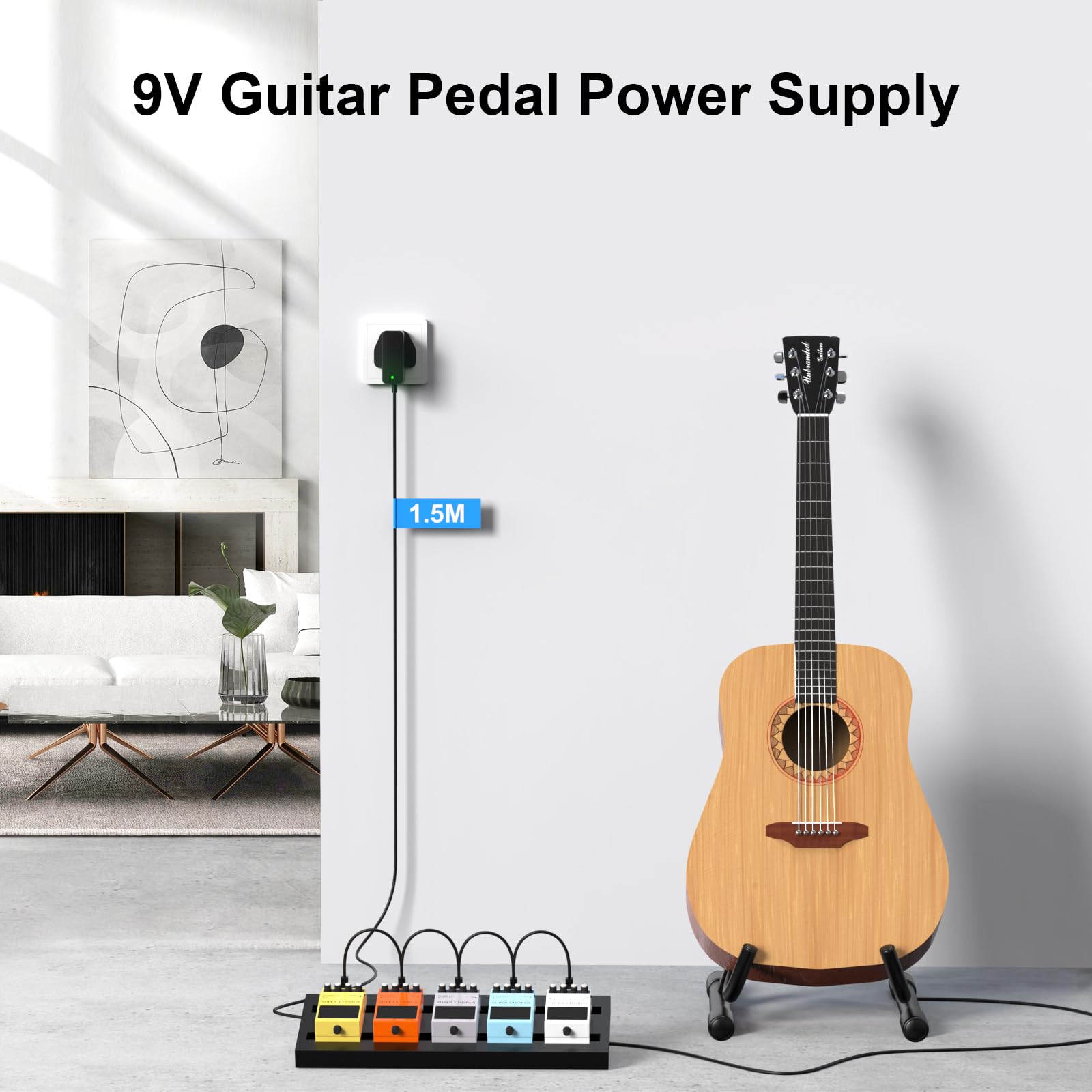 9V Guitar Pedal Power Supply