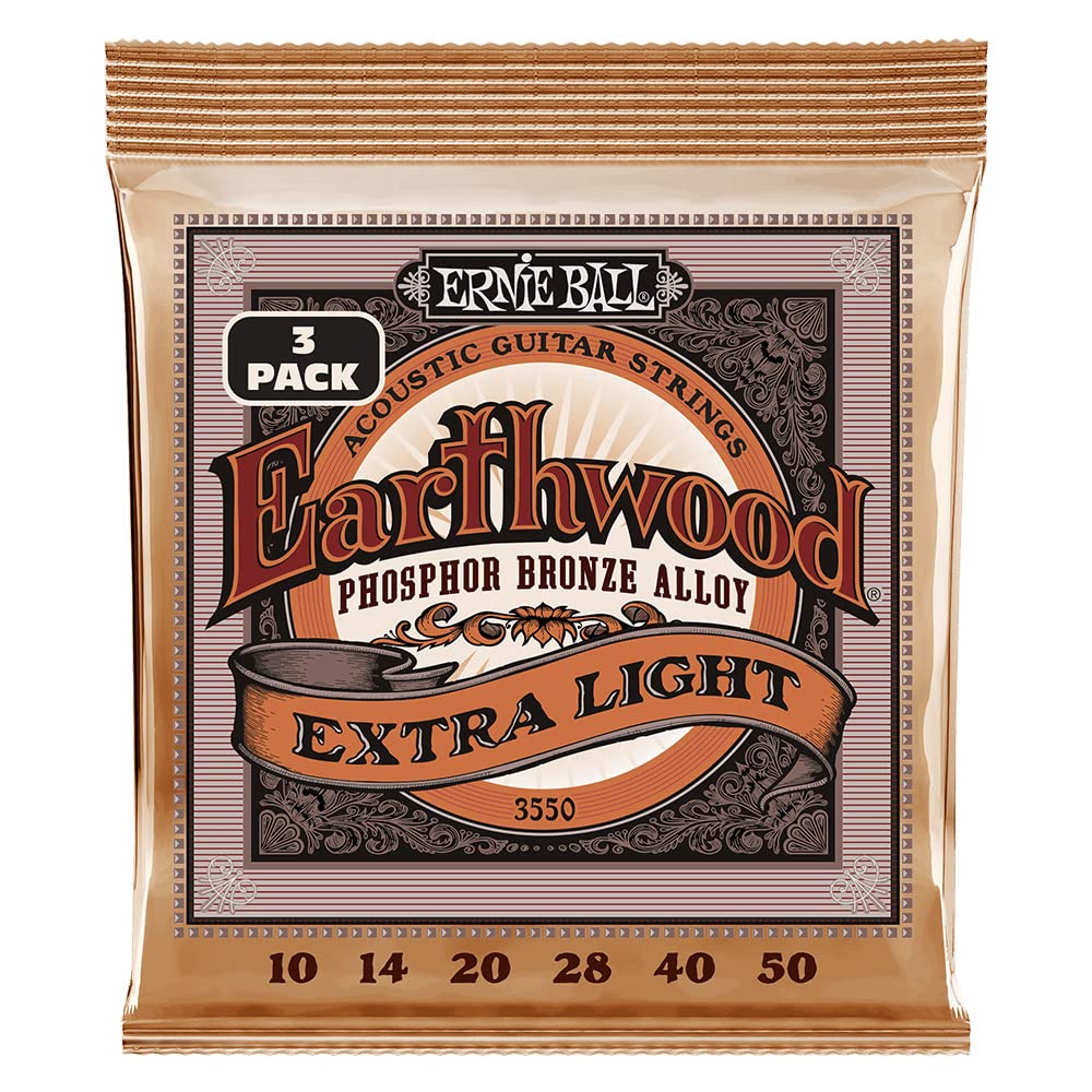Ernie Ball Earthwood Medium Light Phosphor Bronze Acoustic Guitar Strings