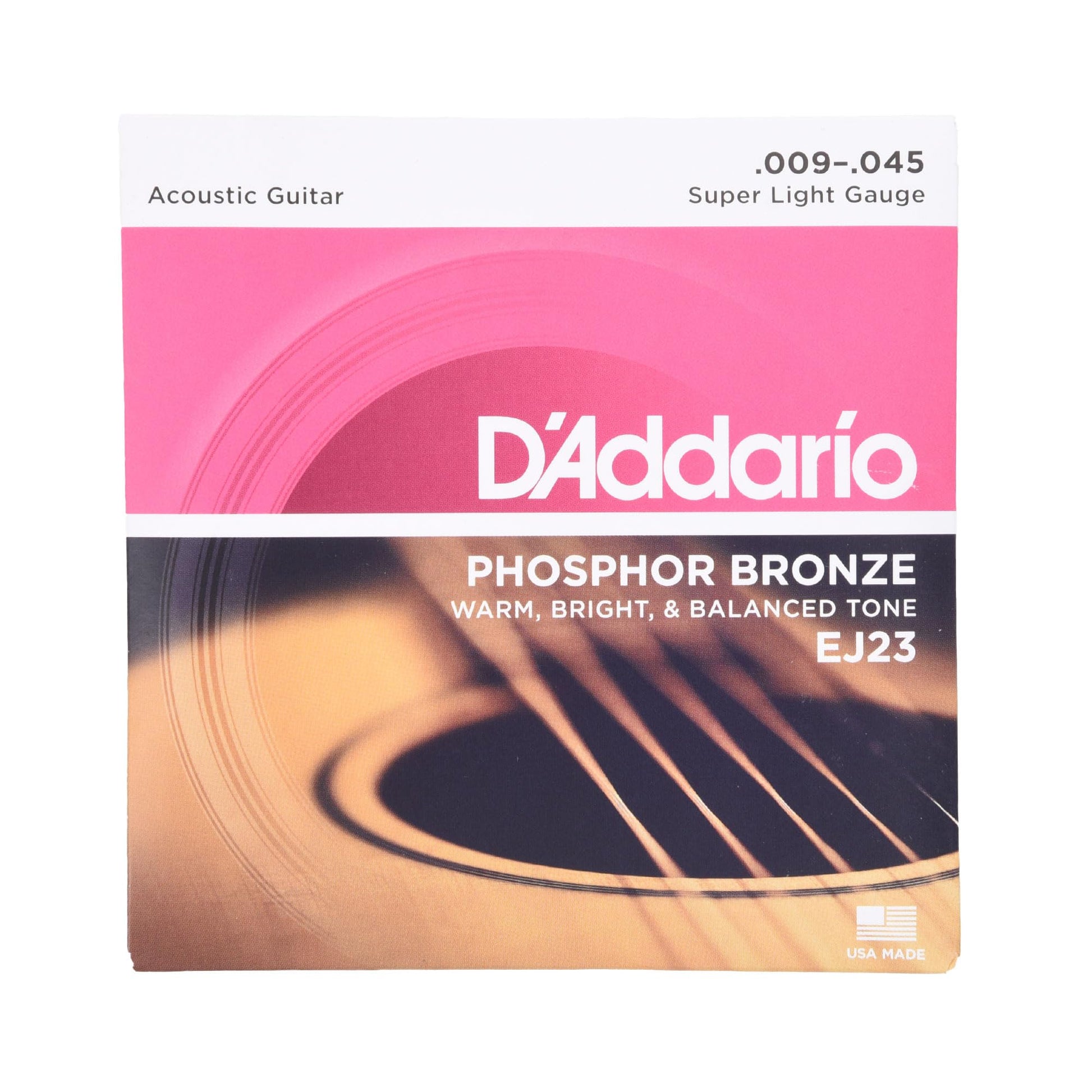 D'Addario Guitar Strings - Phosphor Bronze Acoustic Guitar Strings