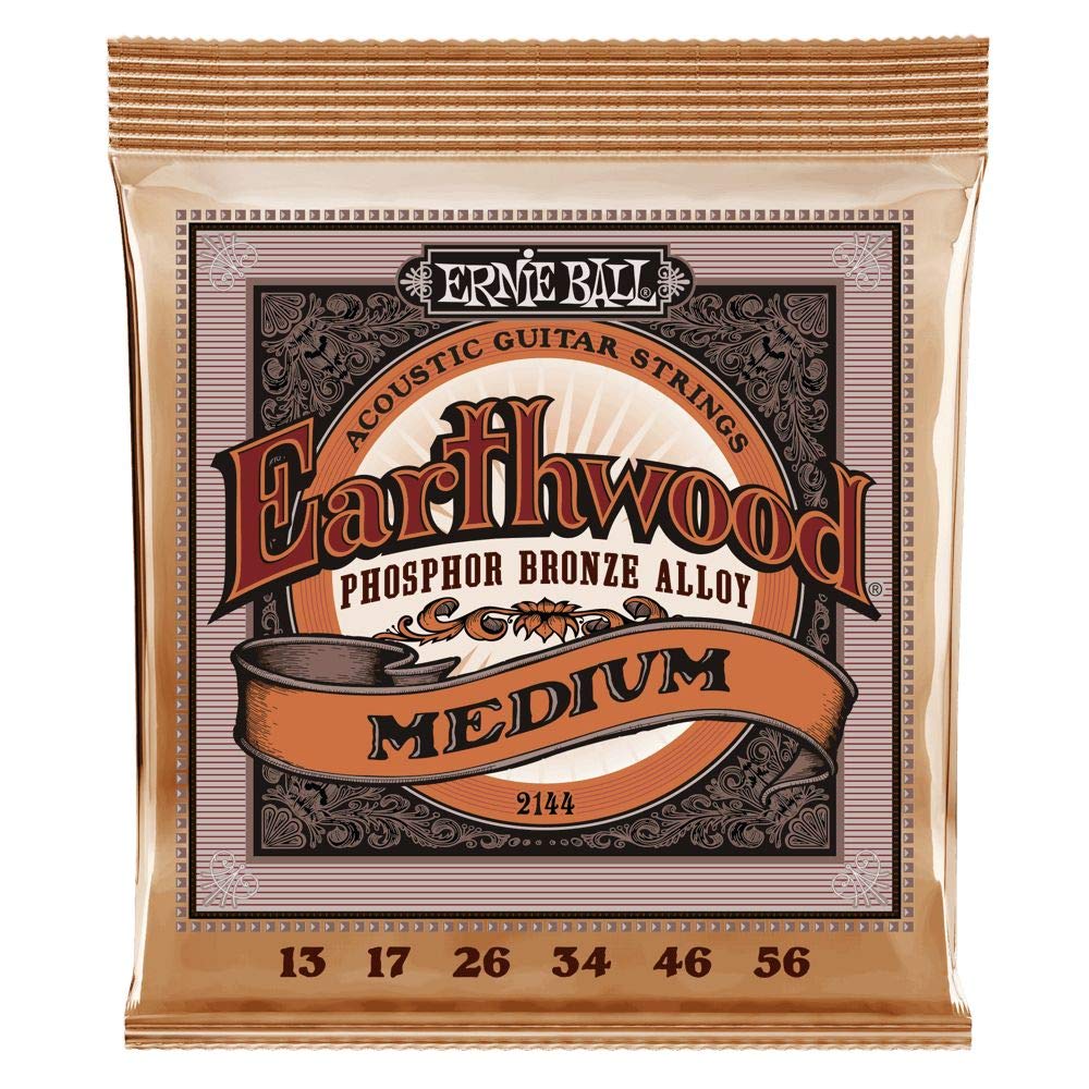 Ernie Ball Earthwood Medium Light Phosphor Bronze Acoustic Guitar Strings