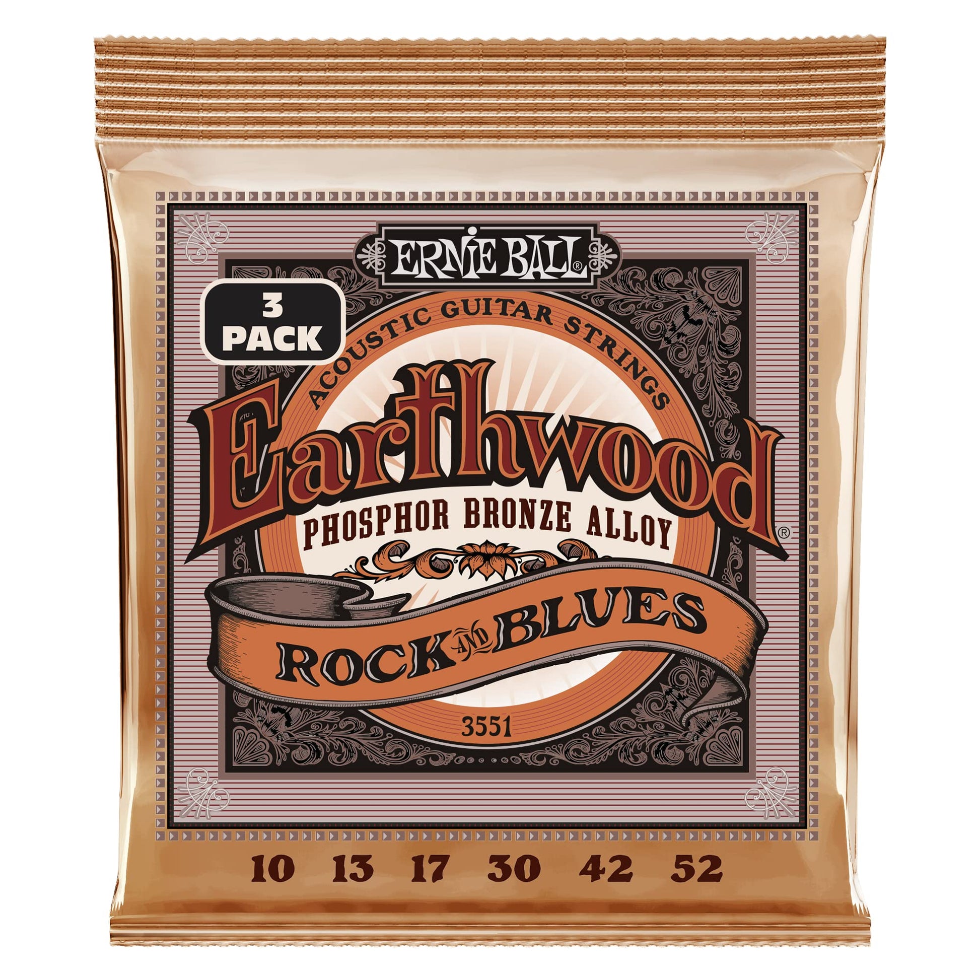 Ernie Ball Earthwood Medium Light Phosphor Bronze Acoustic Guitar Strings