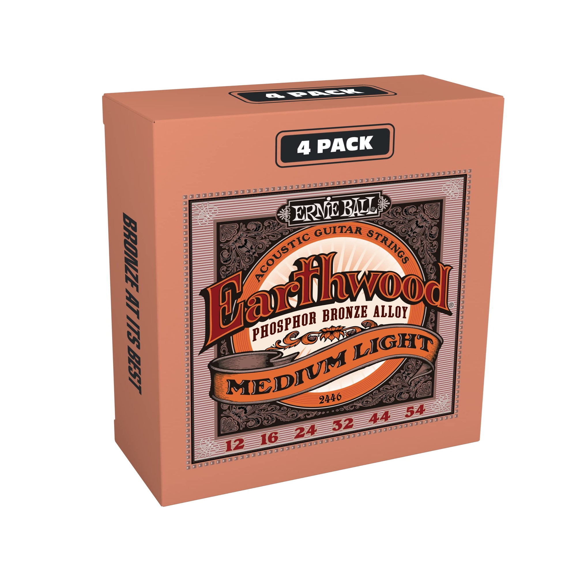 Ernie Ball Earthwood Medium Light Phosphor Bronze Acoustic Guitar Strings