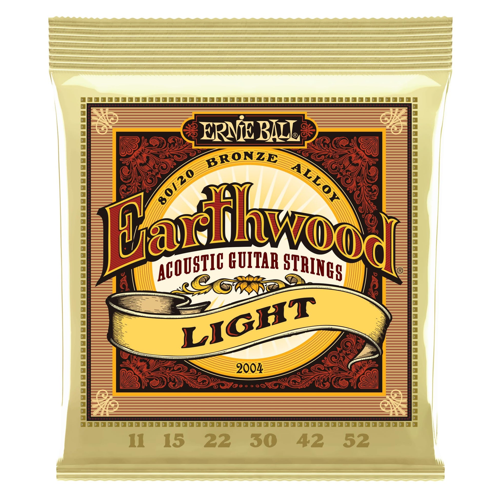 Ernie Ball Earthwood Light 80/20 Bronze Acoustic Guitar Strings