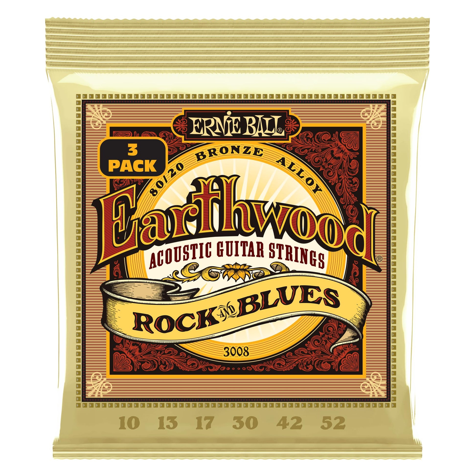 Ernie Ball Earthwood Light 80/20 Bronze Acoustic Guitar Strings
