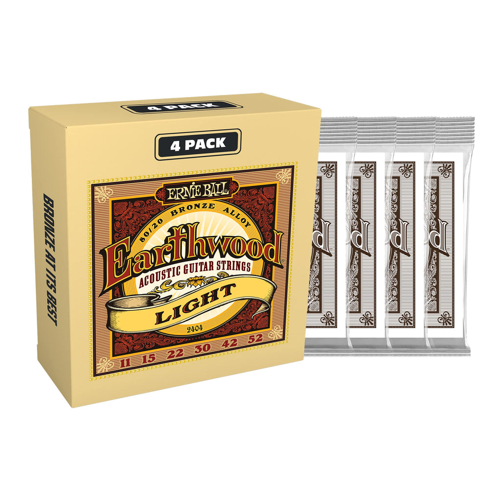 Ernie Ball Earthwood Light 80/20 Bronze Acoustic Guitar Strings
