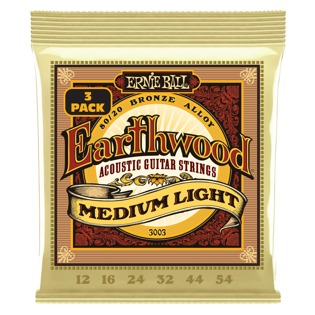 Ernie Ball Earthwood Light 80/20 Bronze Acoustic Guitar Strings