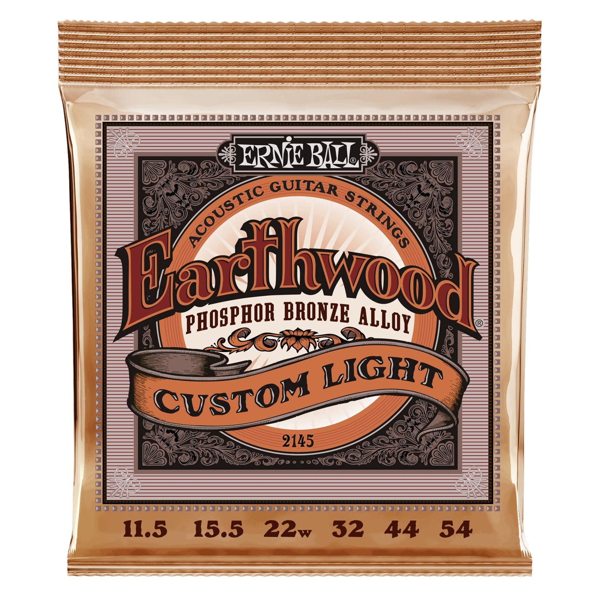 Ernie Ball Earthwood Medium Light Phosphor Bronze Acoustic Guitar Strings