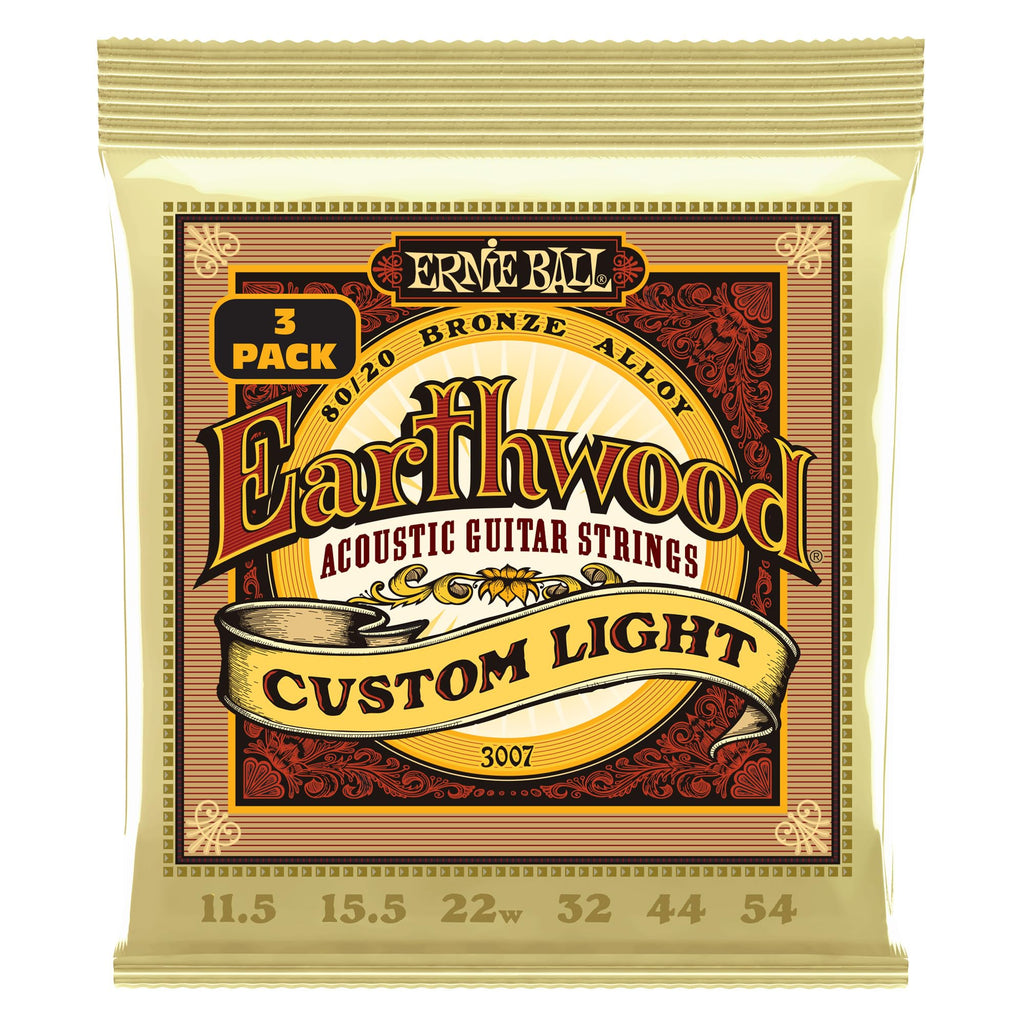 Ernie Ball Earthwood Light 80/20 Bronze Acoustic Guitar Strings