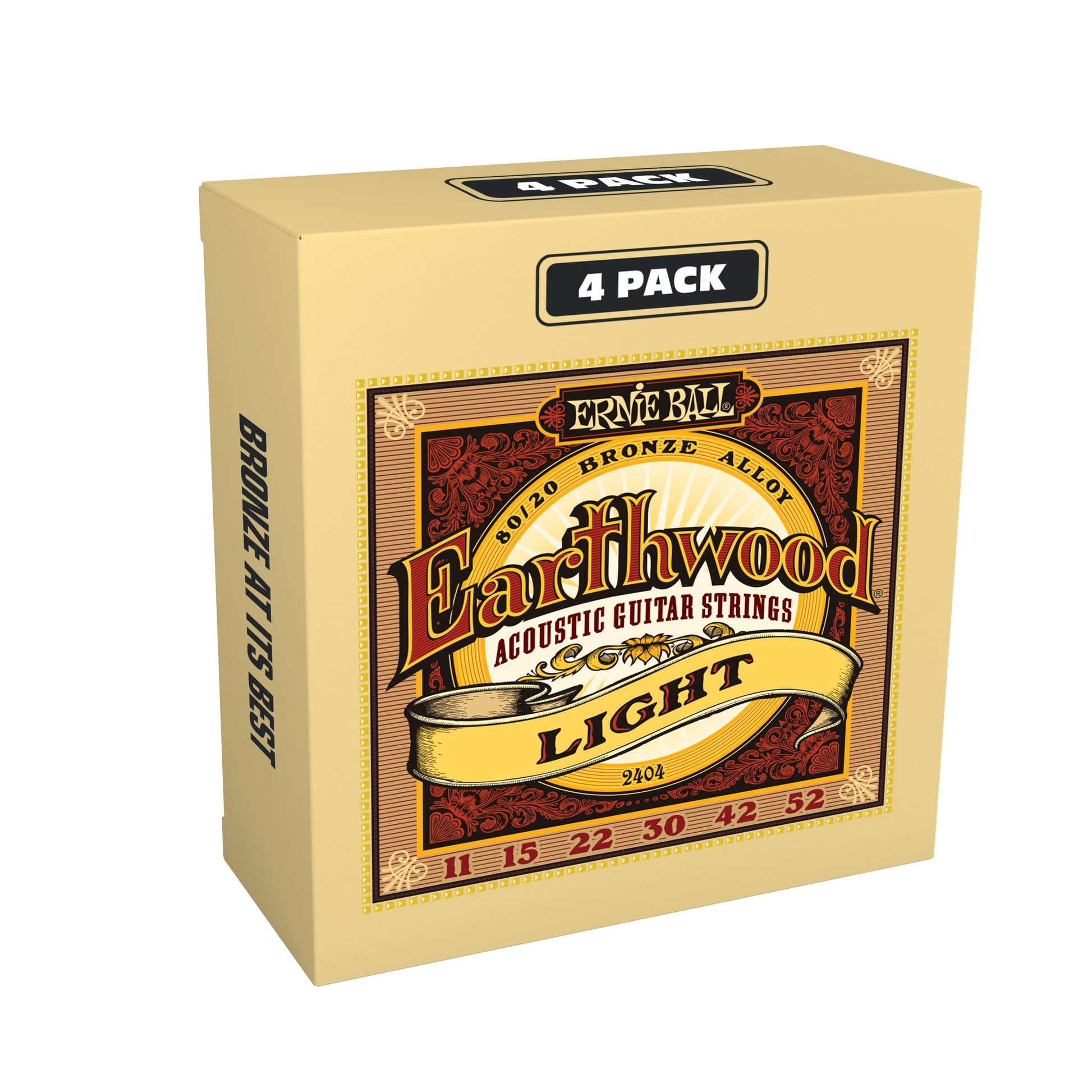 Ernie Ball Earthwood Light 80/20 Bronze Acoustic Guitar Strings