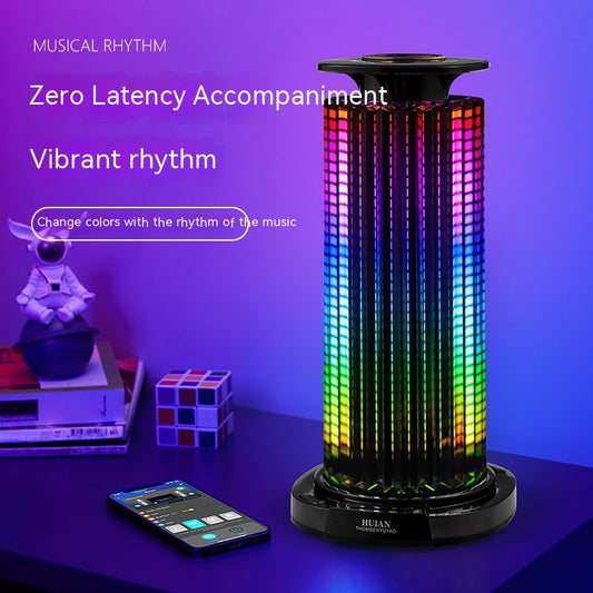 Panoramic Atmosphere Household Desk Voice-activated Music Rhythm Lamp