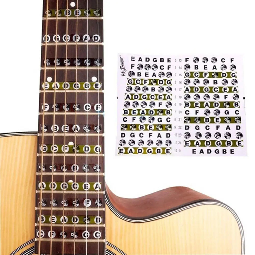 Guitar Fretboard Note Stickers - Your Guitar Buddy