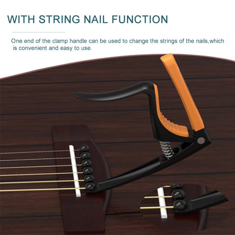 Zinc Alloy Guitar Capo with Interchangeable Head - Your Guitar Buddy