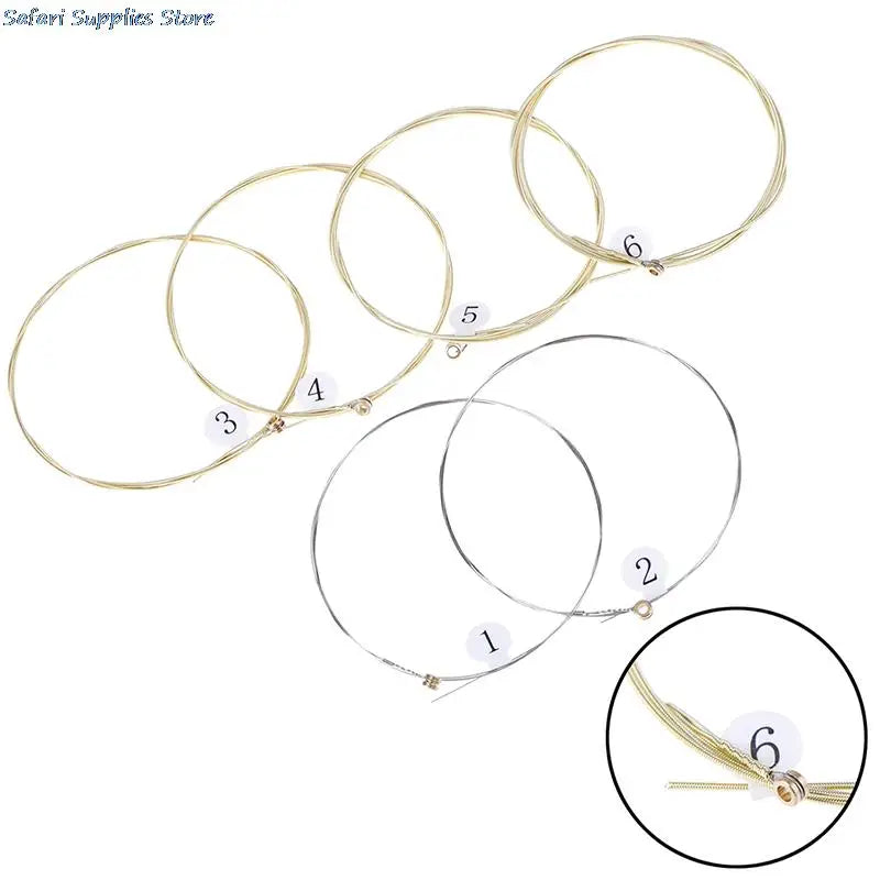 6-Piece Nickel Plated Steel Acoustic Guitar Strings - Your Guitar Buddy