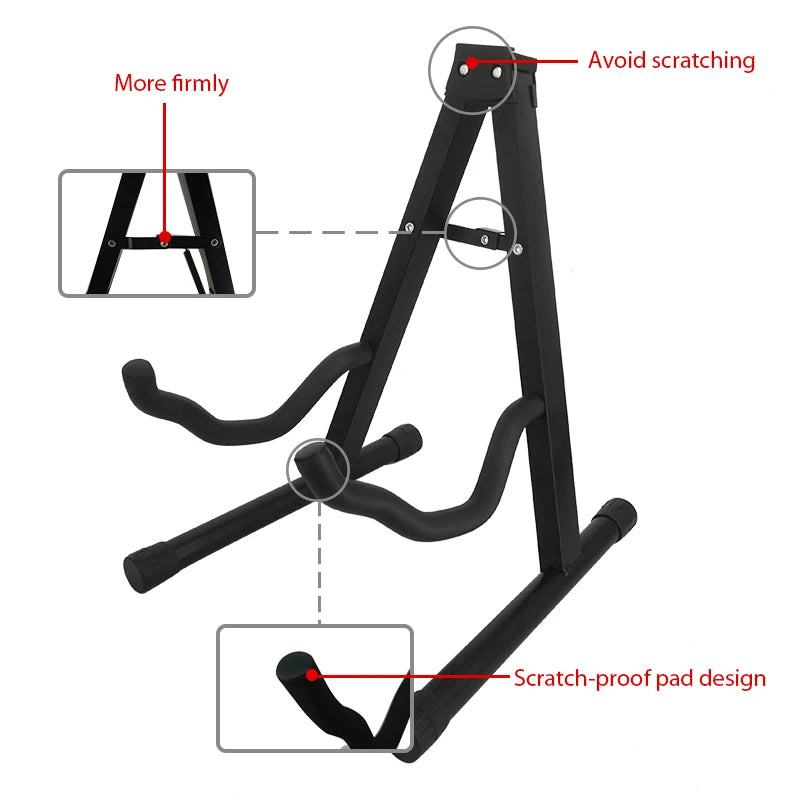 Universal Folding Guitar Stand - Your Guitar Buddy