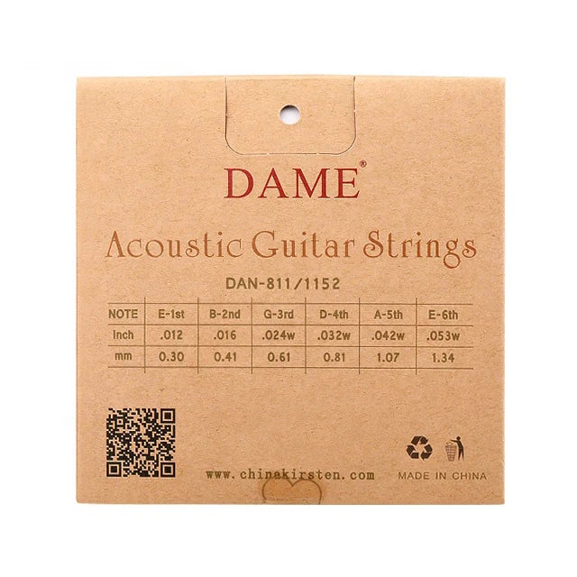 Civin Phosphor Copper Acoustic Guitar Strings – Set of 6 - Your Guitar Buddy