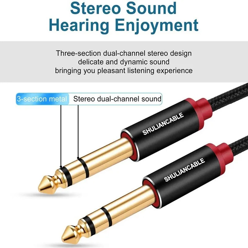Lungfish 6.35mm TRS Stereo Guitar Cable - Your Guitar Buddy