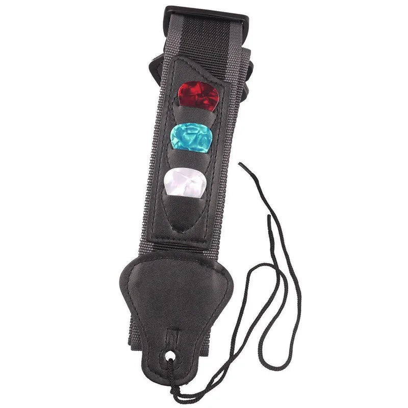 Adjustable Guitar Strap with Pick Holders - Your Guitar Buddy