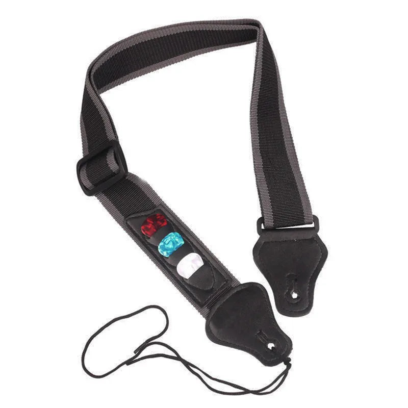 Adjustable Guitar Strap with Pick Holders - Your Guitar Buddy