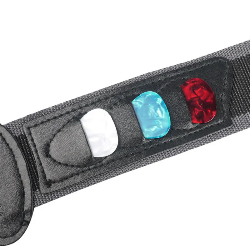 Adjustable Guitar Strap with Pick Holders - Your Guitar Buddy