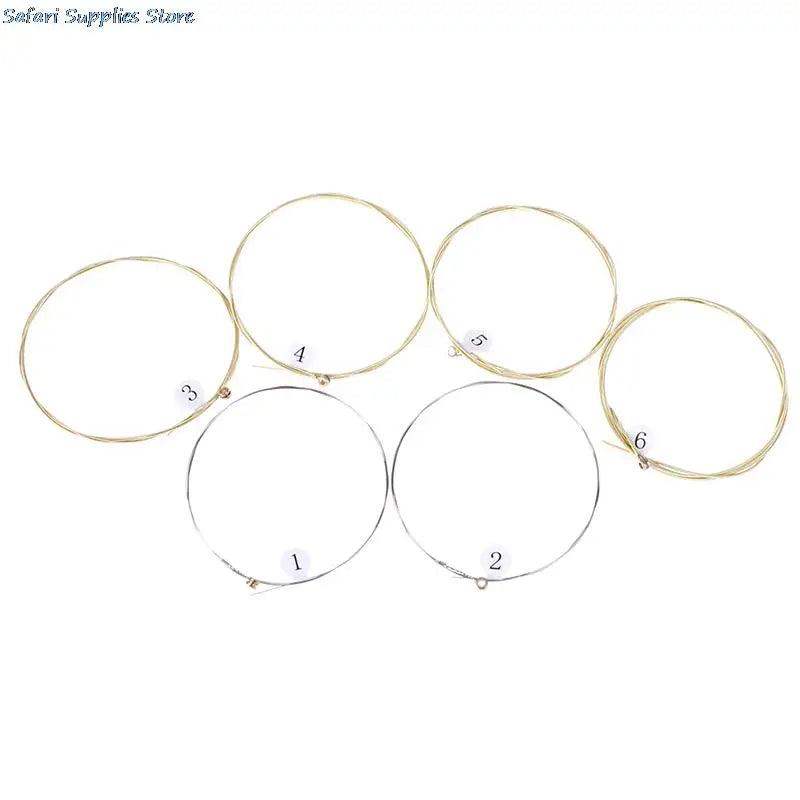 6-Piece Nickel Plated Steel Acoustic Guitar Strings - Your Guitar Buddy