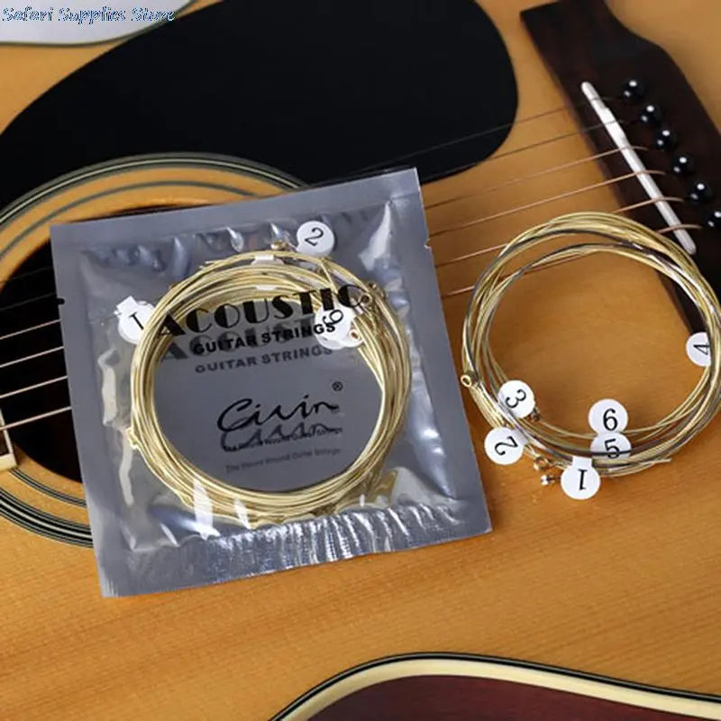 6-Piece Nickel Plated Steel Acoustic Guitar Strings - Your Guitar Buddy
