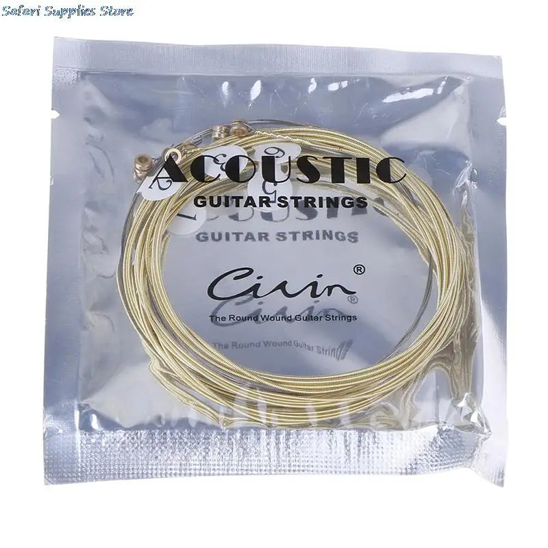 6-Piece Nickel Plated Steel Acoustic Guitar Strings - Your Guitar Buddy