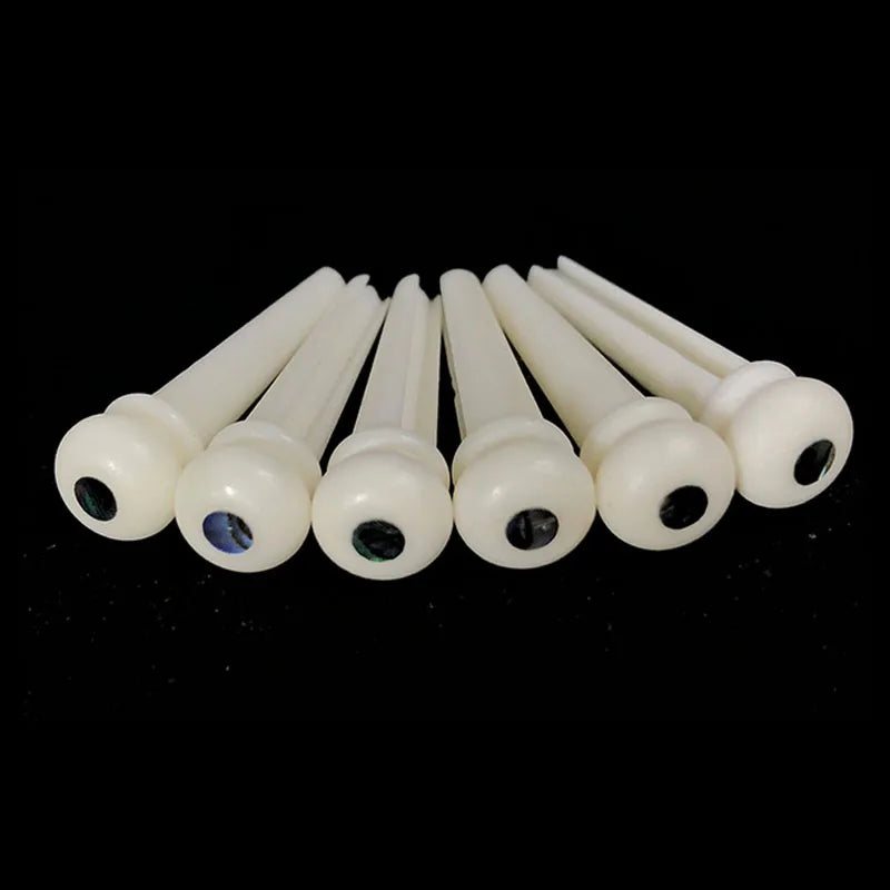 6pcs Real Bone Acoustic Guitar Bridge Pins - Your Guitar Buddy