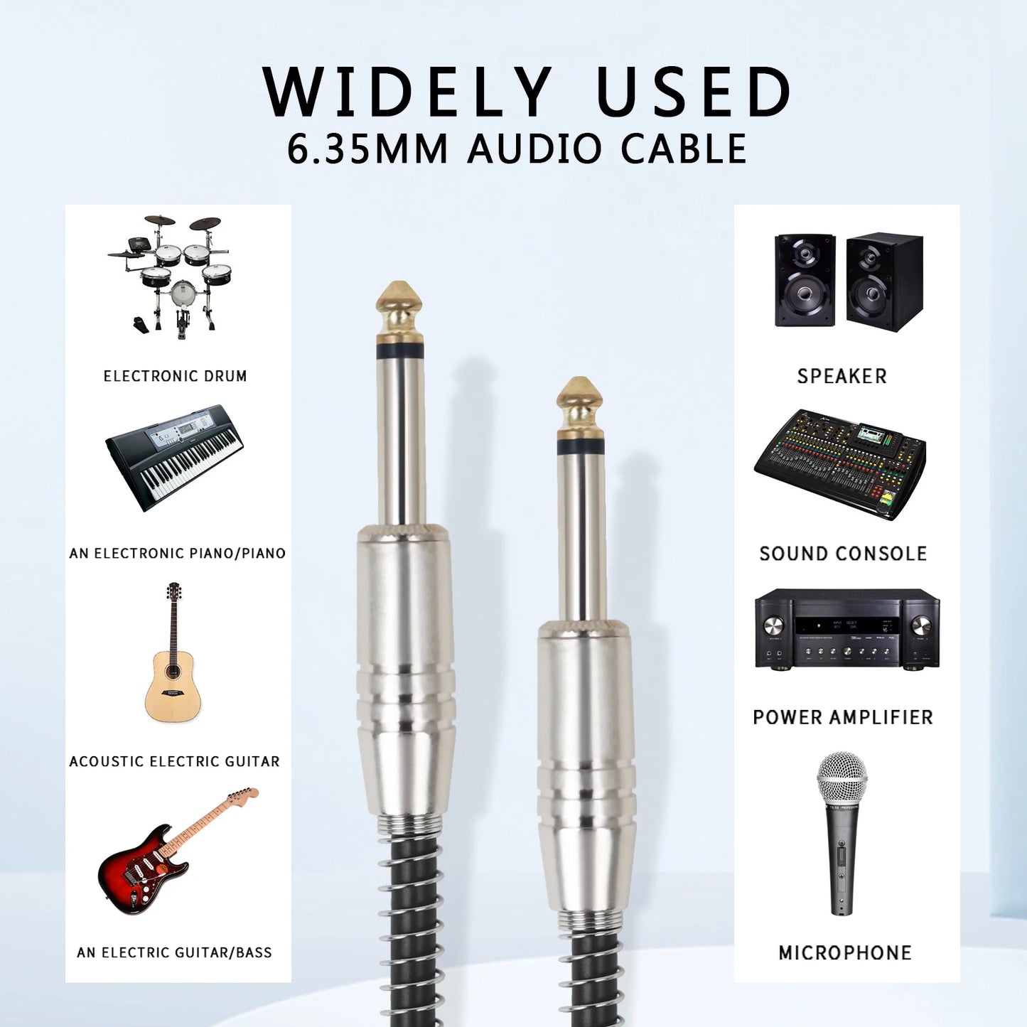 Guitar Audio Cable 6.35mm - Your Guitar Buddy