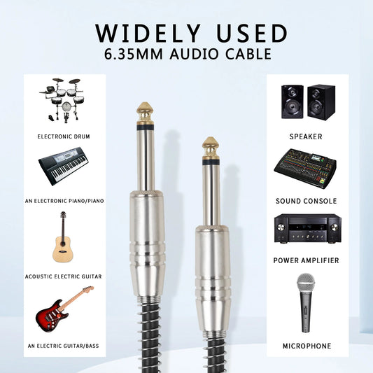Guitar Audio Cable 6.35mm - Your Guitar Buddy