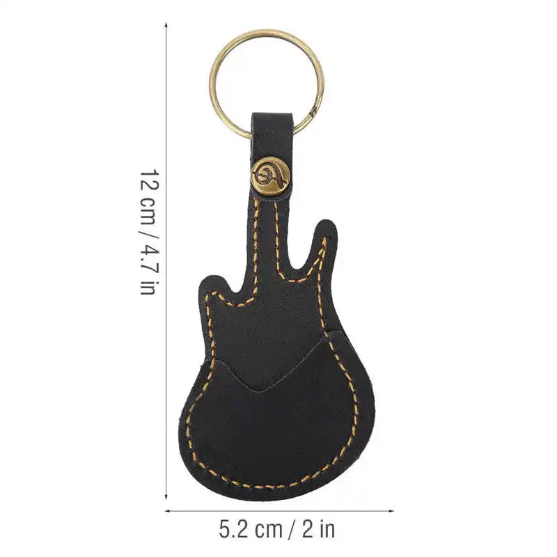 Leather Guitar Keyring Pick Holder - Your Guitar Buddy