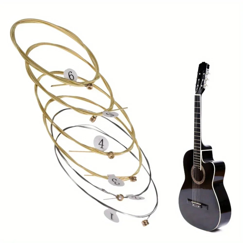 6pcs Universal Acoustic Guitar Strings - Your Guitar Buddy