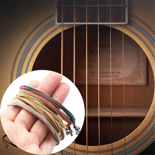 6Pcs/Set Acoustic Guitar Strings - Your Guitar Buddy