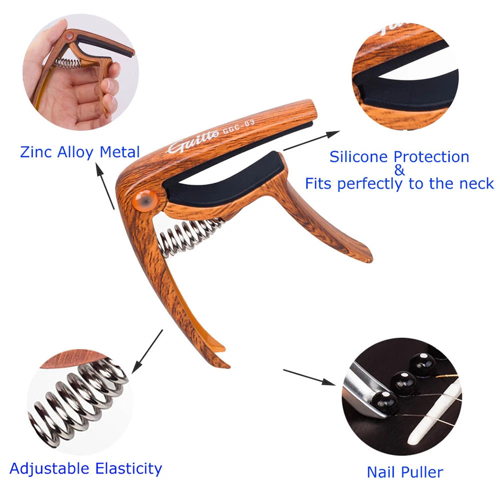JOYO Guitto Series Metal Guitar Capo - Your Guitar Buddy