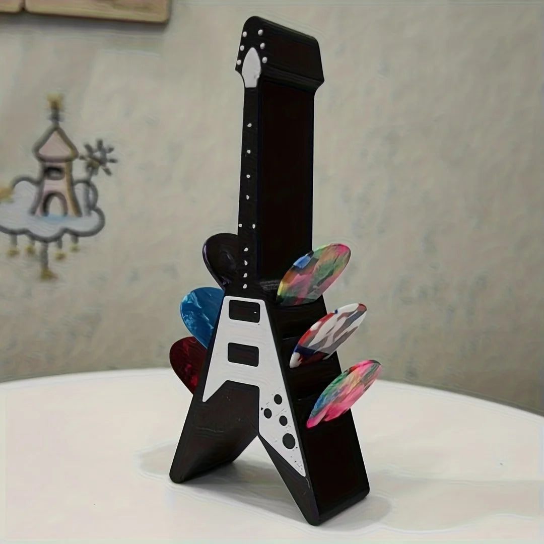 Guitar Shaped Pick Holder