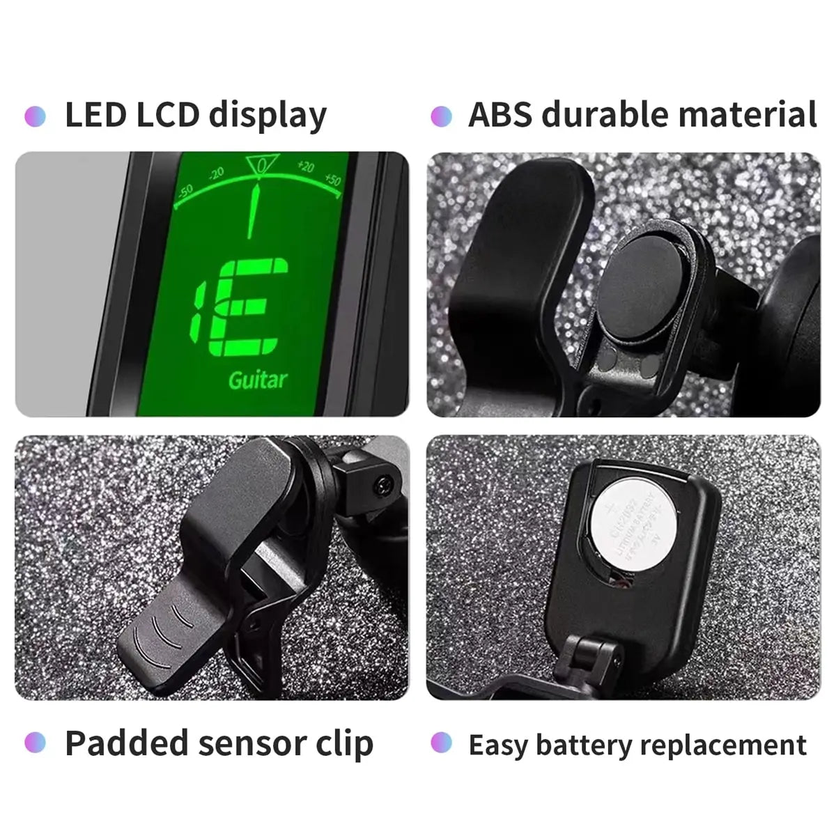 Clip-On Electronic Tuner - Your Guitar Buddy
